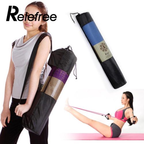 Сетчатая регулируемая сумка с ремнем для переноски коврика для йоги