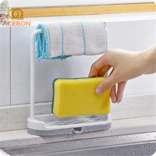 Вертикальная подставка для губки или мыла и полотенца