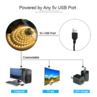 Светодиодная RGB USB лента для подсветки телевизора или ПК