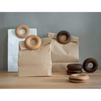 Деревянные клипсы для пакета с кофе в виде пончиков