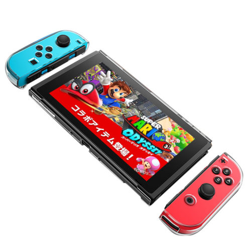 Съемный жесткий прозрачный чехол для задней панели Нинтендо Свитч (Nintendo Switch)