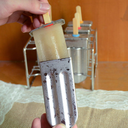 UPORS металлическая форма (подставка и ячейки) для приготовления мороженого эскимо классической формы на палочке