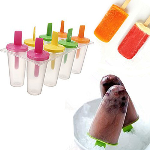 Пластиковая форма для приготовления мороженого или фруктового льда (8 ячеек)